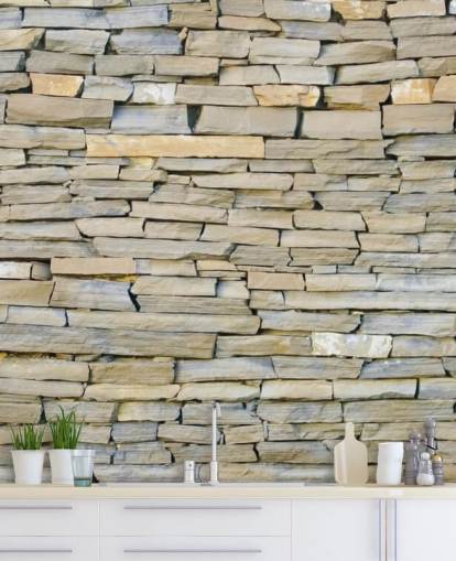 Grey and Sandstone Wallpaper