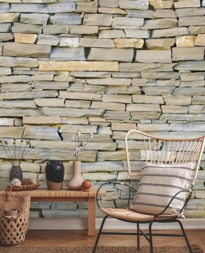 Grey and Sandstone Wallpaper