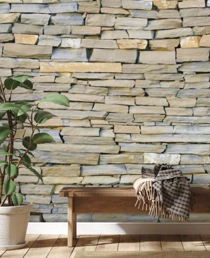 Grey and Sandstone Wallpaper