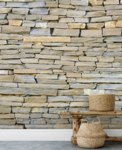 Grey and Sandstone Wallpaper