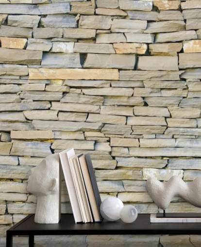Grey and Sandstone Wallpaper