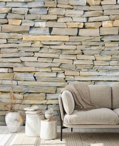 Grey and Sandstone Wallpaper