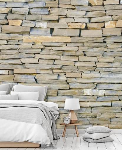 Grey and Sandstone Wallpaper