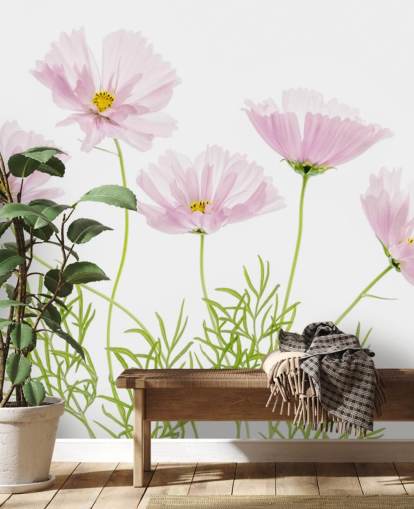 lyserød blomst vokser fra jorden tapet lyserød blomst vokser fra jorden tapet