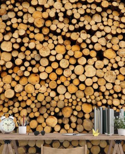 Piled Log Baggrund Piled Log Baggrund