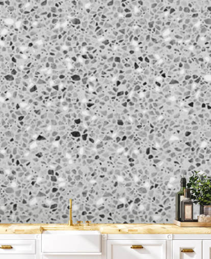 grey terrazzo wallpaper