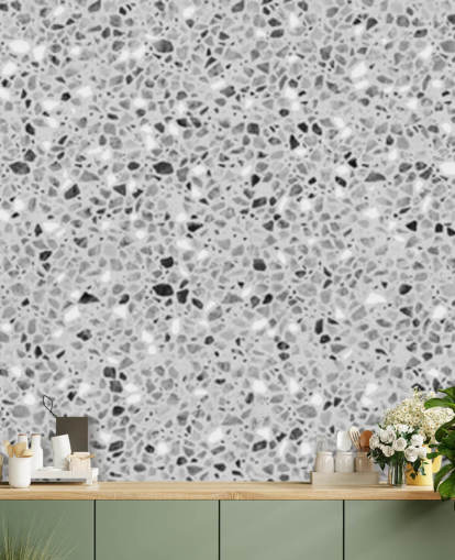 grijs terrazzo behang grijs terrazzo behang