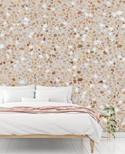 brown terrazzo wallpaper