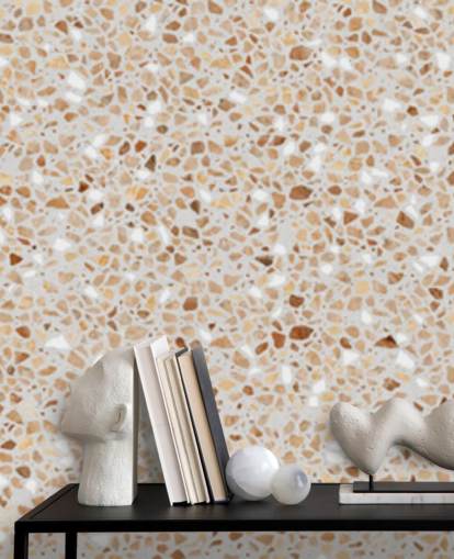brown terrazzo wallpaper