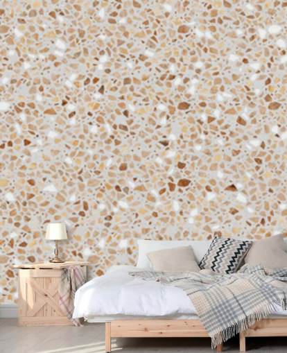 carta da parati terrazzo marrone