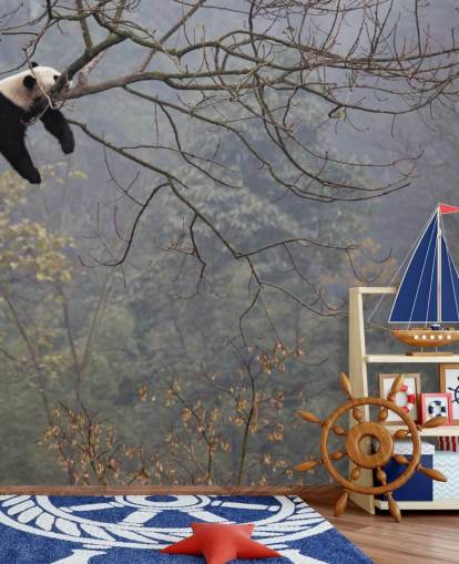 papel de parede panda em uma árvore papel de parede panda em uma árvore