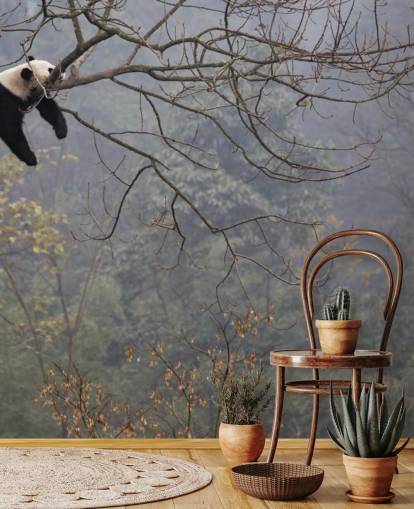 panda in een boombehang