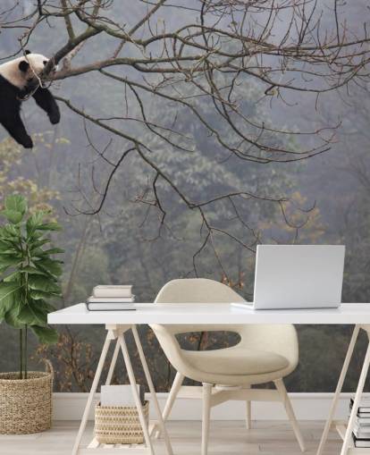 panda in a tree wallpaper panda in a tree wallpaper