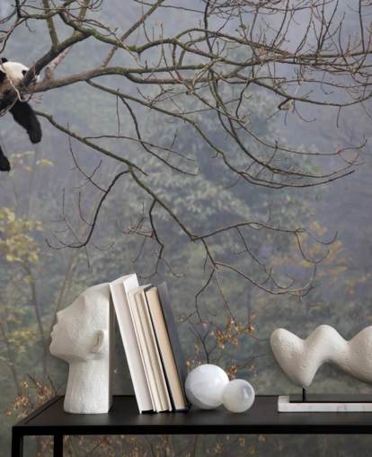 panda i et træ tapet