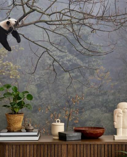 panda i et tre tapet