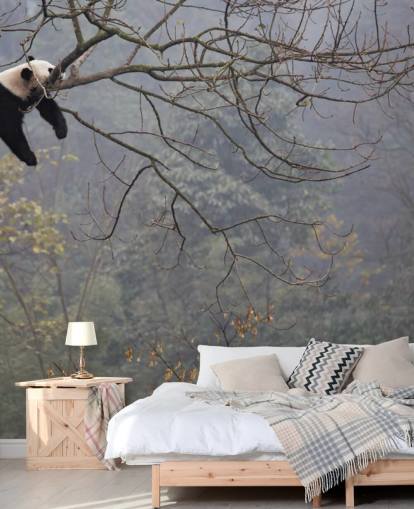 panda i et tre tapet