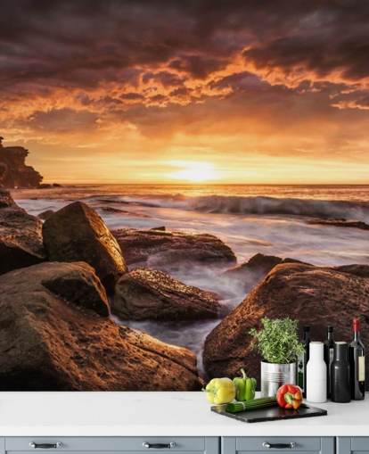 fondo de pantalla de rock sunset coast fondo de pantalla de rock sunset coast