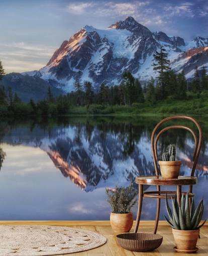 papel de parede de montanhas nevadas e águas do lago papel de parede de montanhas nevadas e águas do lago