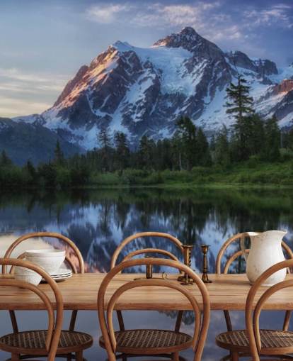 papel de parede de montanhas nevadas e águas do lago papel de parede de montanhas nevadas e águas do lago