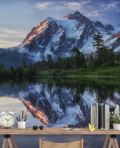 snowy mountain and lake waters wallpaper snowy mountain and lake waters wallpaper