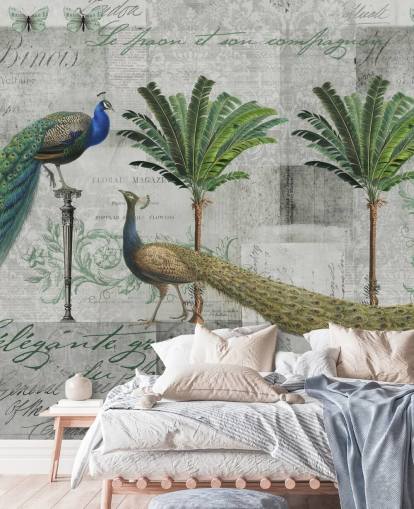 Elegance of Peacocks Peacock Wallpaper