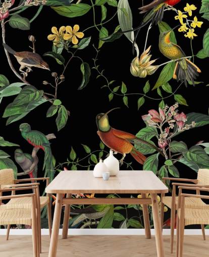 fondo de pantalla de colibrí selva tropical 