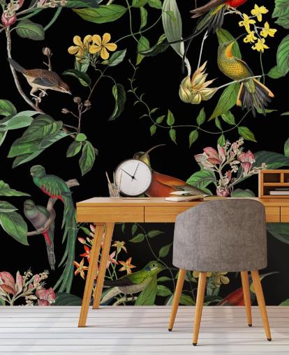 fondo de pantalla de colibrí selva tropical 