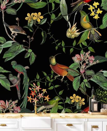 papier peint colibri jungle tropicale papier peint colibri jungle tropicale