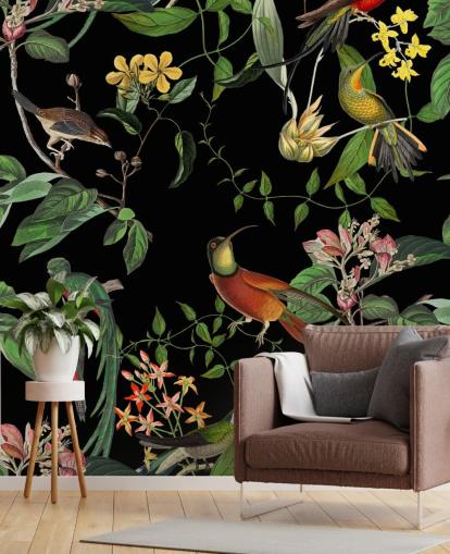 tropisk jungle kolibri tapet tropisk jungle kolibri tapet