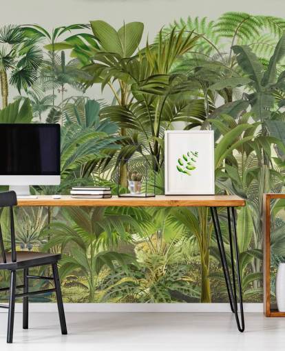 antique leafy jungle wallpaper antique leafy jungle wallpaper