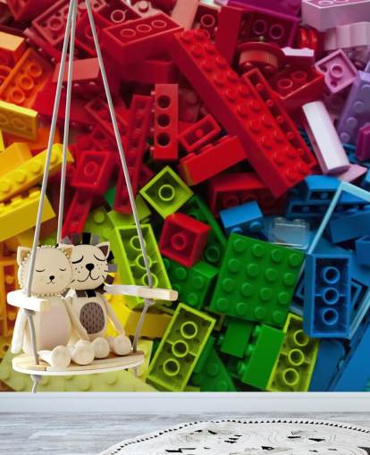 colourful toy bricks in a pile kids wallpaper colourful toy bricks in a pile kids wallpaper