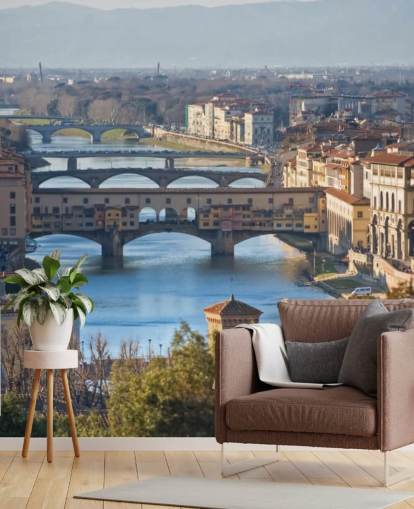 Vista panorámica de Florencia y el Ponte Vecchio fondo de pantalla Vista panorámica de Florencia y el Ponte Vecchio fondo de pantalla