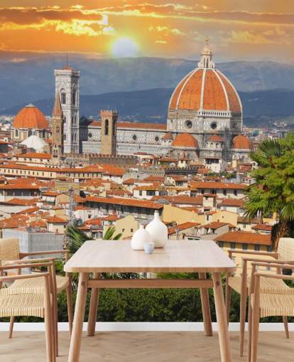 Firenze in primavera, Toscana, Italia carta da parati