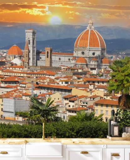 Florenz im Frühling, Toskana, Italien Tapete Florenz im Frühling, Toskana, Italien Tapete