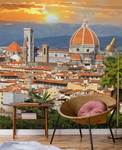 Florenz im Frühling, Toskana, Italien Tapete