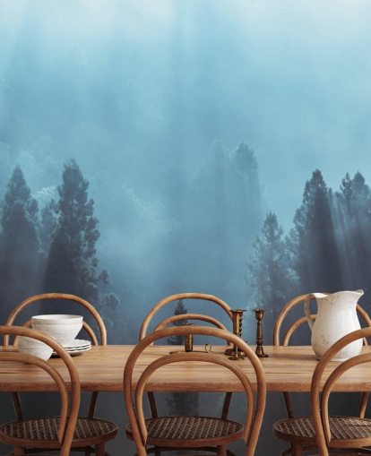misty forest with rays of sunlight pouring down wallpaper misty forest with rays of sunlight pouring down wallpaper