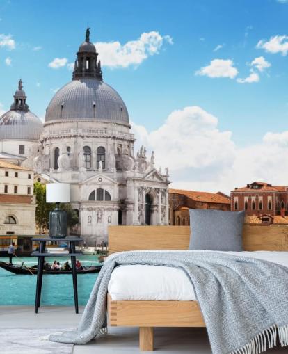 kyrka i Venedig Väggmålning