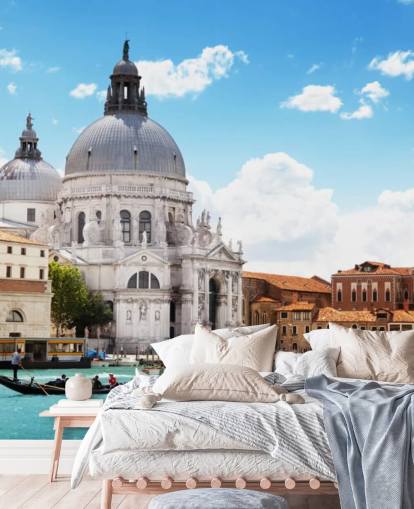 kyrka i Venedig Väggmålning