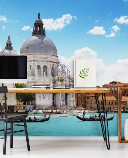 church in venice Mural