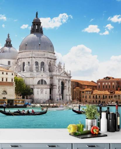 church in venice Mural