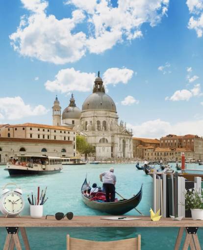 Grand Canal and Basilica Santa Maria della Salute, Venice, Italy mural Grand Canal and Basilica Santa Maria della Salute, Venice, Italy mural
