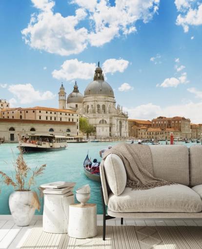 Gran Canal y Basílica Santa Maria della Salute, Venecia, Italia mural Gran Canal y Basílica Santa Maria della Salute, Venecia, Italia mural