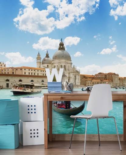 Canal Grande und Basilika Santa Maria della Salute, Venedig, Italien Wandbild