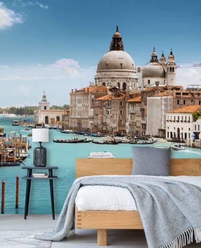 Grand Canal ja basilika Santa Maria della Salute, Venetsia, Italia tapetti Grand Canal ja basilika Santa Maria della Salute, Venetsia, Italia tapetti