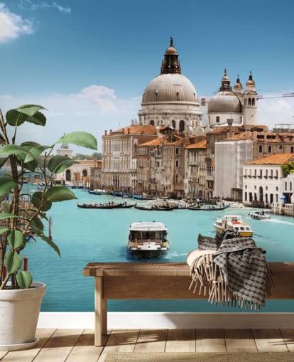 Grand Canal and Basilica Santa Maria della Salute, Venice, Italy wallpaper Grand Canal and Basilica Santa Maria della Salute, Venice, Italy wallpaper