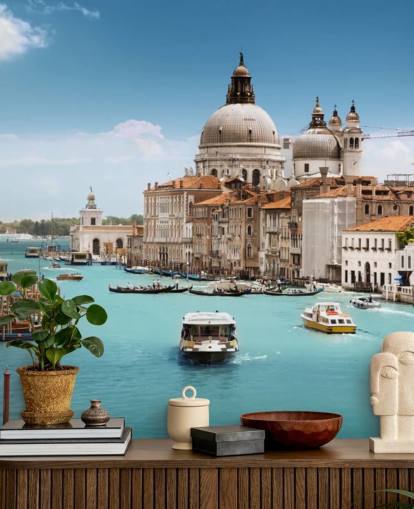 Grand Canal and Basilica Santa Maria della Salute, Venice, Italy wallpaper Grand Canal and Basilica Santa Maria della Salute, Venice, Italy wallpaper