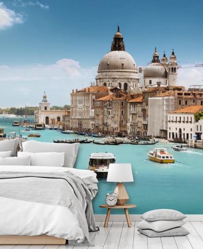 Carta da parati Canal Grande e Basilica Santa Maria della Salute, Venezia, Italia