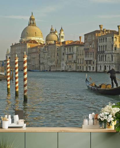 Grand Canal Gondol Bakgrund Grand Canal Gondol Bakgrund