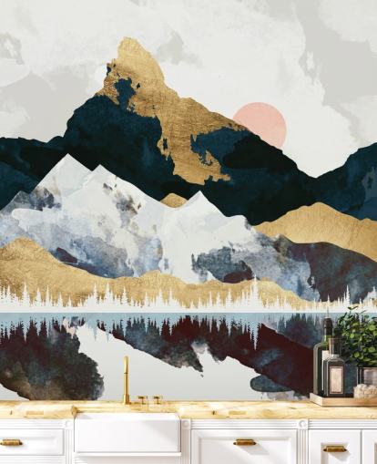 Peinture murale de la journée d'hiver par SpaceFrog Design