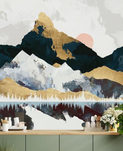 Mural Día de invierno de SpaceFrog Designs